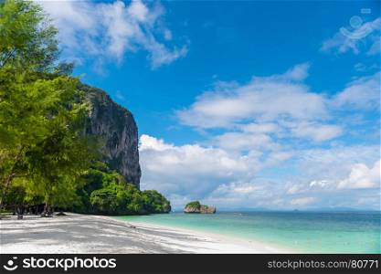 a very beautiful beach on the island of Poda in Thailand, a nature reserve