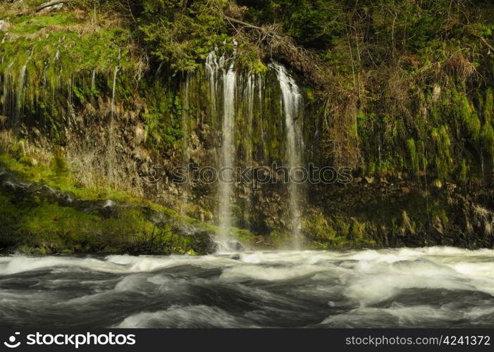 a very scenic waterfall in california usa