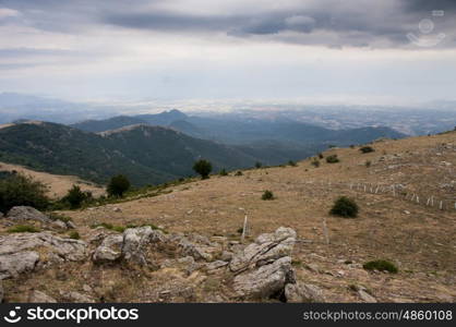 A view from the French/Spanish Pyrenean Border