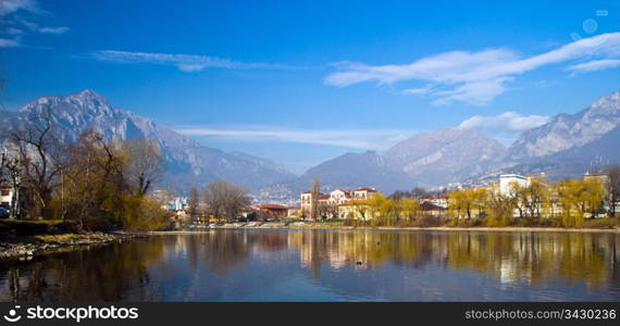 a view of Como lake