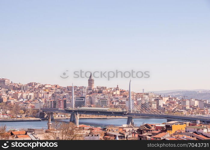 A view of from the Golden Horn of Istanbul