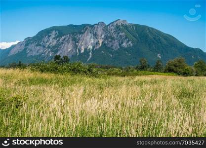 A view of Mount Si in North Bend, Washington.