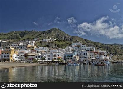A view of SantAngelo in Ischia island in Italy