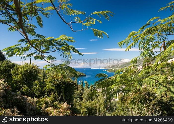 A view of Sivota Bay, Northern Greece