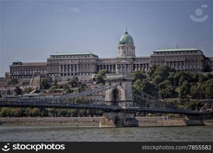 A view of the Danube river in Budapest