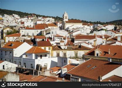 a view of the Village of Alter do Chao in Alentejo in Portugal. Portugal, Alter do Chao, October, 2021