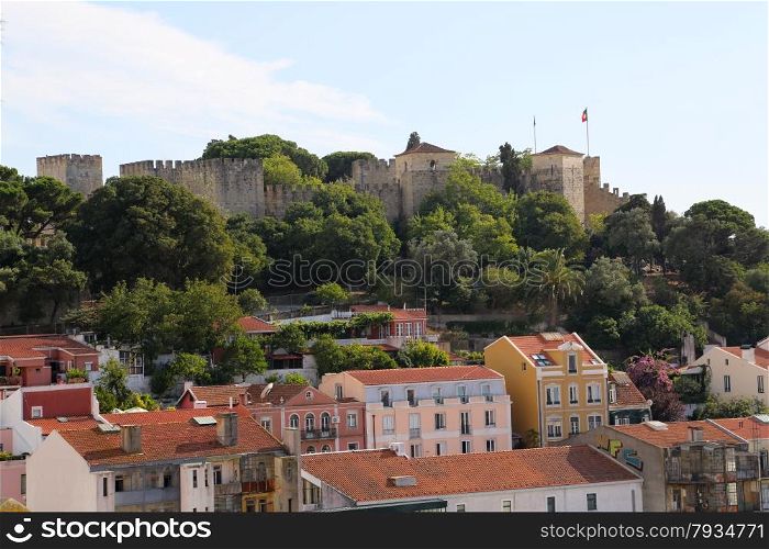 A view on the city of Lisbon - castle