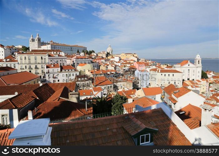 A view on the city of Lisbon - monastery