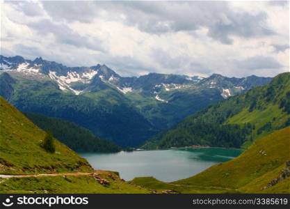 A view over Lago Ritom, Switzerland