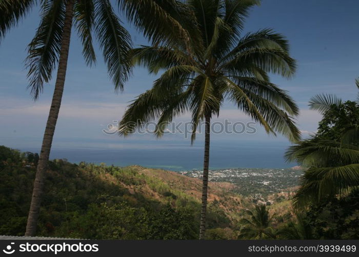 a vilage in the landscape near the city of Dili in the south of East Timor in southeastasia.&#xA;