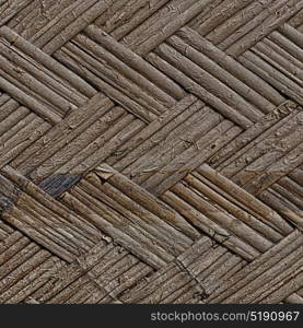 a wall build on wicker bamboo like abstract vintage surface