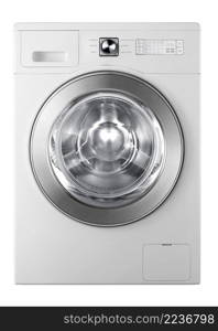 A washing machine isolated on white background. washing machine isolated