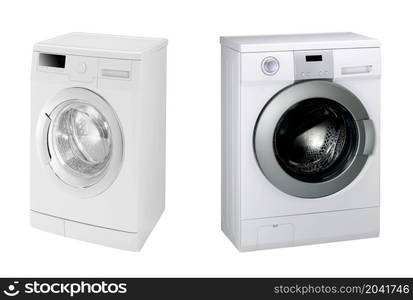 A washing machines isolated on white