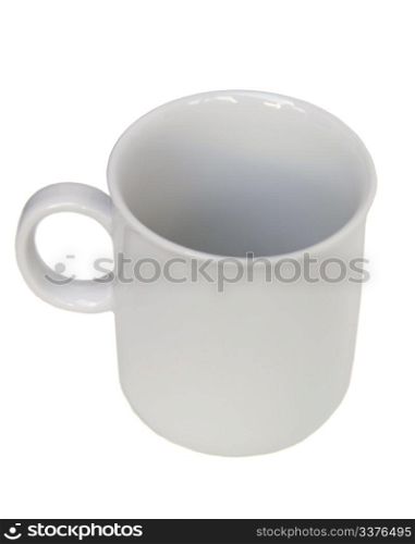 A white mug isolated on white