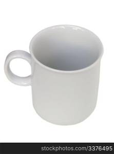 A white mug isolated on white