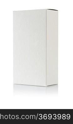 a white paper box isolated