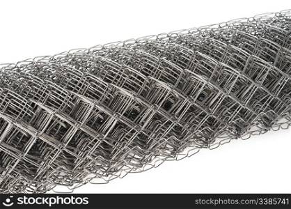 a wire mesh Rabitz, rolled, closeup shot
