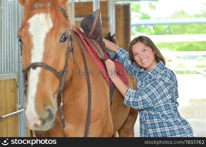 a woman and her horse