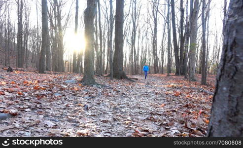 a woman walks by the camera