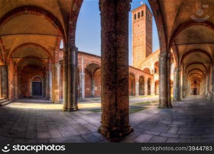 A wonderfull view of S.Ambrogio church,Milan.