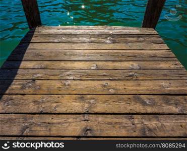 A wooden pier HDR. HDR A wooden pier in the sea water