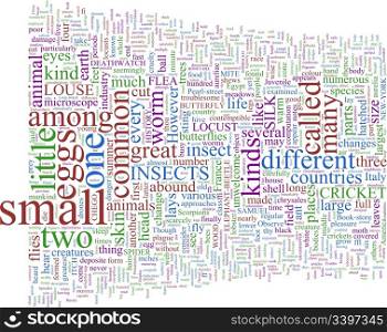 A Word Cloud based on Insects
