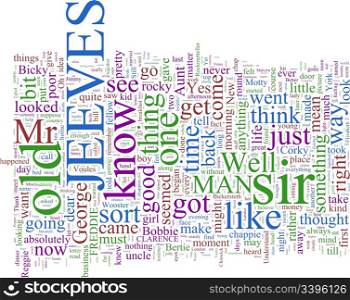 A Word Cloud Based on PG Wodehouse&rsquo;s Jeeves and Wooster Stories