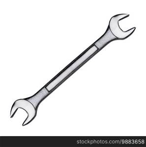 a wrench isolated on white. wrench isolated on white