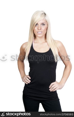 A young and beautiful athletic looking woman