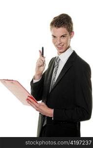 a young clerk in successful commercial service