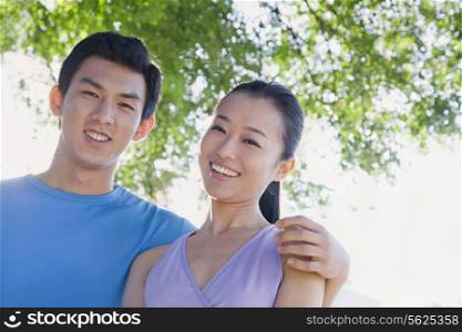 A Young Couple in Park