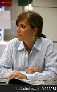 a young woman in consultation and discussion in the human resources department