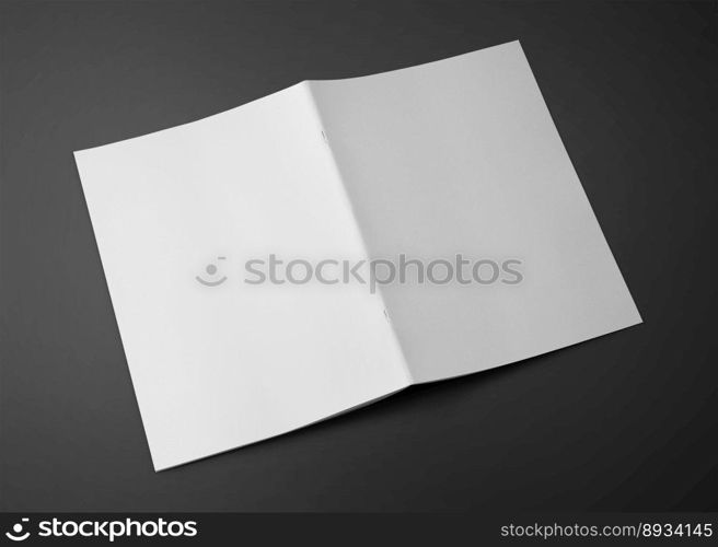 A4 Advertising Magazine Brochure Mockup 3D Rendering White Background