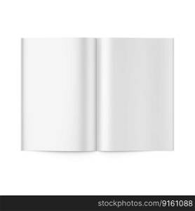A4 Vertical Brochure, Magazine, Catalog Mockup on White Background. 3D Rendering.