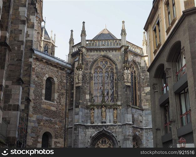Aachener Dom cathedral church in Aachen, Germany. Aachener Dom in Aachen