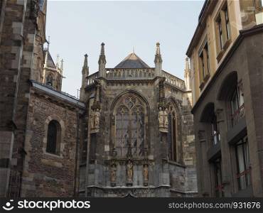 Aachener Dom cathedral church in Aachen, Germany. Aachener Dom in Aachen