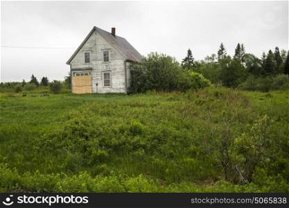 Abandoned barn at farm, Beaubassin East, New Brunswick, Canada