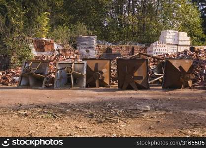 Abandoned Brick Yard in Woods