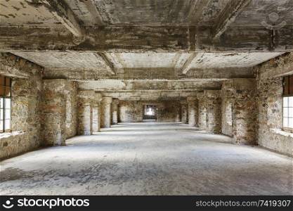 abandoned building interior