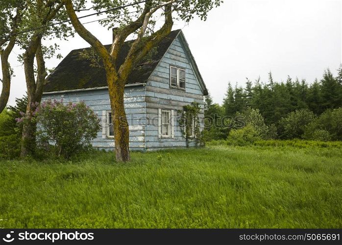 Abandoned house at farm, New Brunswick, Canada
