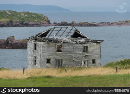 Abandoned house at Plate Cove East, Bonavista Peninsula, Newfoundland And Labrador, Canada