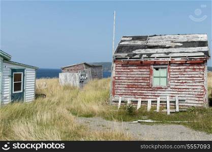 Abandoned houses at Newman&rsquo;s Cove, Bonavista Peninsula, Newfoundland And Labrador, Canada
