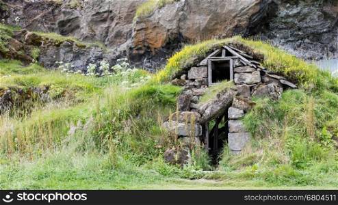 Abandoned Icelandic houses in the south of Iceland
