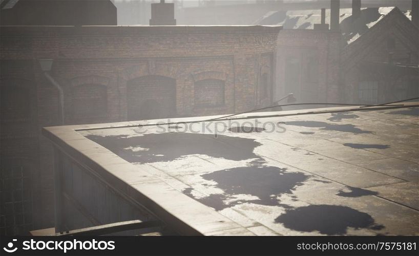 Abandoned Industrial Buildings of Old Factory