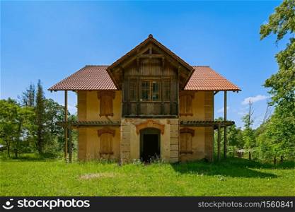 Abandoned old house in the countryside. Abandoned rural house