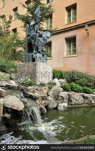 Abat Oliba sr monument which was founded Montserrat