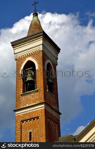 abbiate old abstract in italy the wall and church tower bell