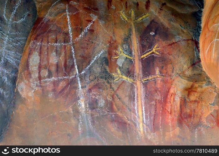 Aboriginal rock art thousands of years old, from Northern Australia.