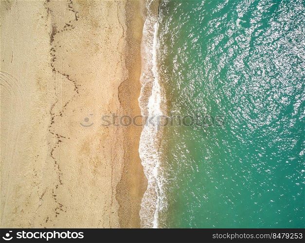 Above a wild beach in Grecce