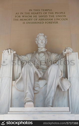 Abraham Lincoln Memorial building Washington DC US USA